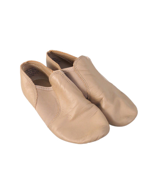 A Brown Slip Ons from Capezio in size 7Y for girl. (Front View)