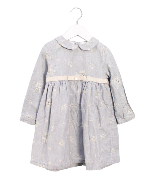 A Grey Long Sleeve Dresses from Purete du... Bebe in size 3T for girl. (Front View)