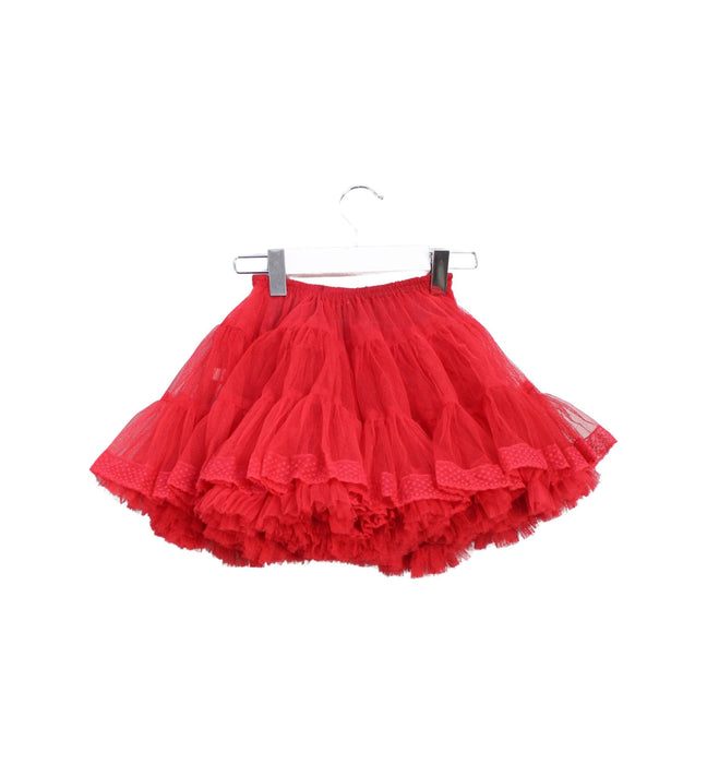 A Red Tulle Skirts from I Pinco Pallino in size 3T for girl. (Back View)