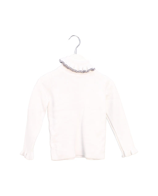 A White Knit Sweaters from Jacadi in size 3T for girl. (Front View)