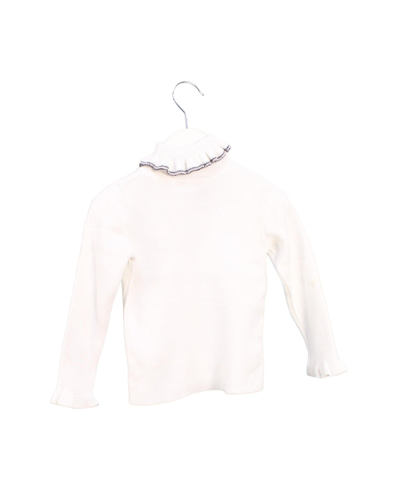 A White Knit Sweaters from Jacadi in size 3T for girl. (Back View)