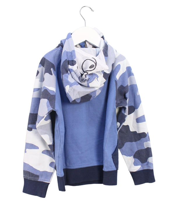 A Blue Zippered Sweatshirts from Volcom in size 3T for boy. (Back View)