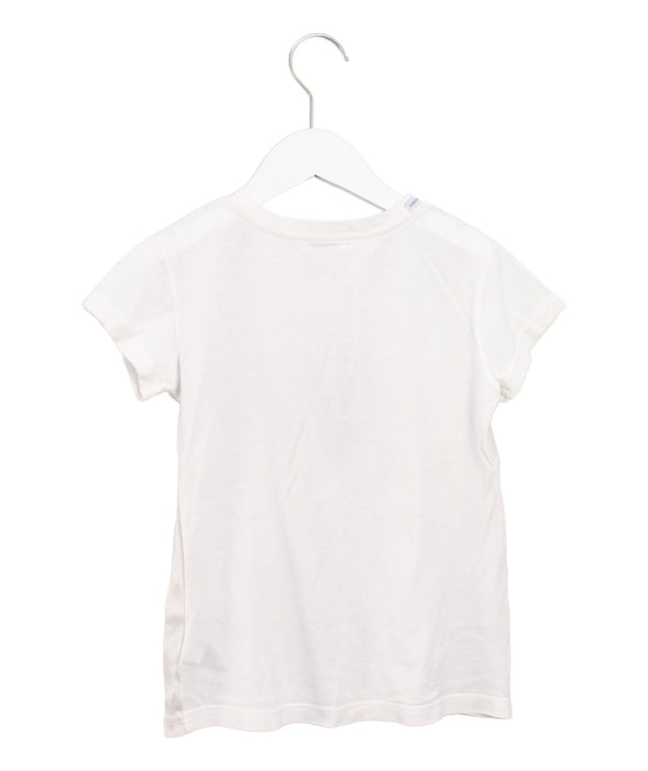 A White Short Sleeve T Shirts from Dolce & Gabbana in size 7Y for girl. (Back View)