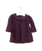 A Purple Long Sleeve Dresses from Velveteen in size 6-12M for girl. (Front View)