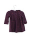 A Purple Long Sleeve Dresses from Velveteen in size 6-12M for girl. (Back View)