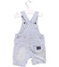 A Blue Overall Shorts from IKKS in size 6-12M for boy. (Back View)