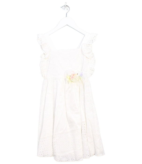A White Sleeveless Dresses from Nicholas & Bears in size 6T for girl. (Front View)