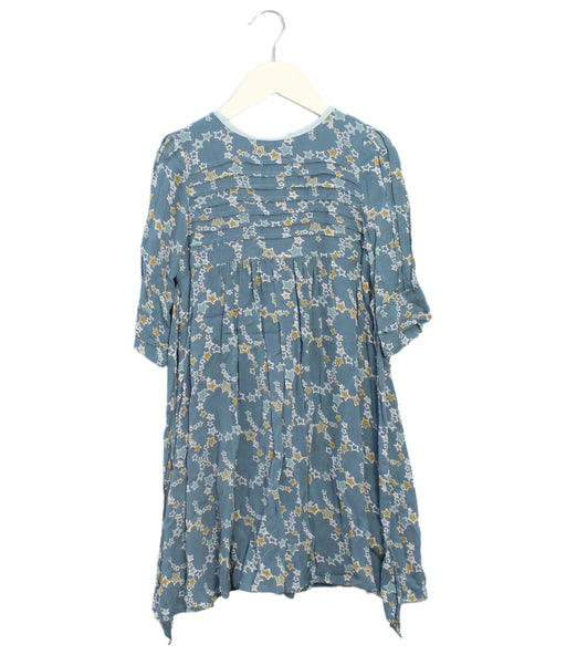 A Blue Long Sleeve Dresses from I Love Gorgeous in size 6T for girl. (Front View)