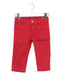 A Red Casual Pants from Petit Bateau in size 6-12M for boy. (Front View)