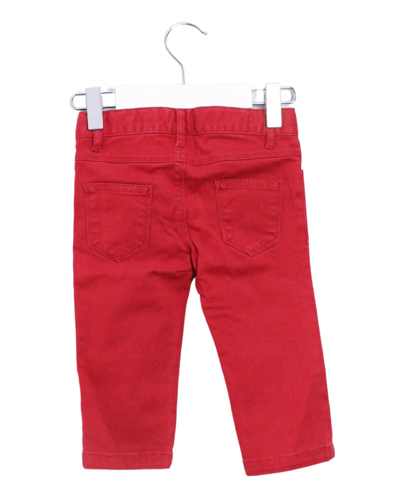 A Red Casual Pants from Petit Bateau in size 6-12M for boy. (Back View)