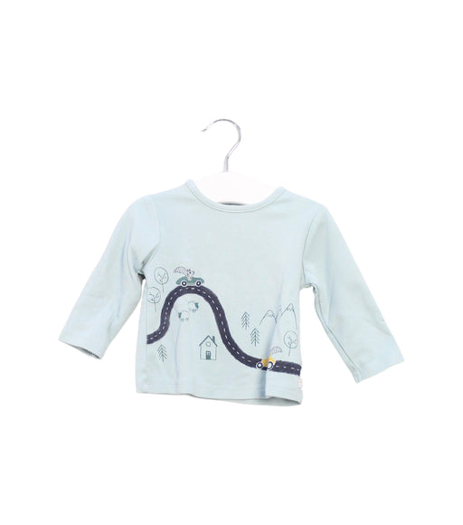 A Green Long Sleeve Tops from Carrément Beau in size 3-6M for boy. (Front View)