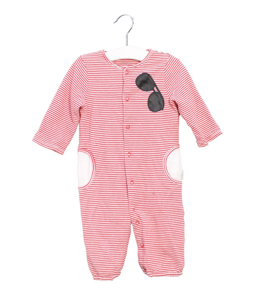 A Red Long Sleeve Jumpsuits from Mides in size 6-12M for boy. (Front View)