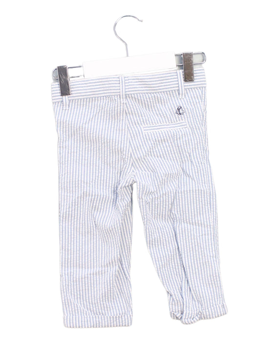 A Blue Casual Pants from Petit Bateau in size 6-12M for boy. (Back View)