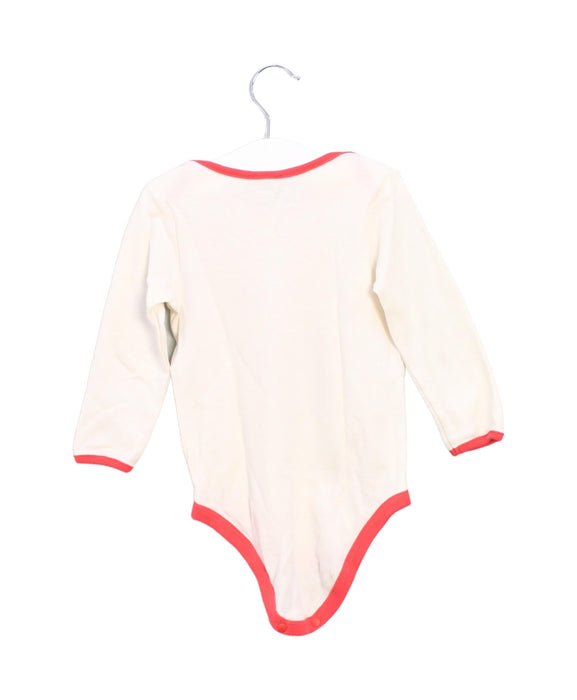 A Ivory Long Sleeve Bodysuits from CIGOGNE Bébé in size 12-18M for boy. (Back View)