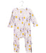A Purple Long Sleeve Jumpsuits from Cotton Pigs in size 12-18M for girl. (Front View)