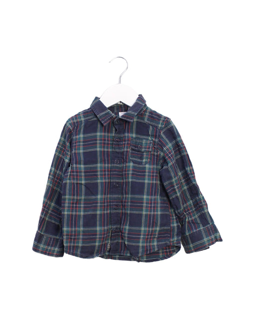 A Green Shirts from Petit Bateau in size 3T for boy. (Front View)