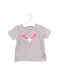 A Grey Short Sleeve T Shirts from and the little dog laughed in size 2T for girl. (Front View)