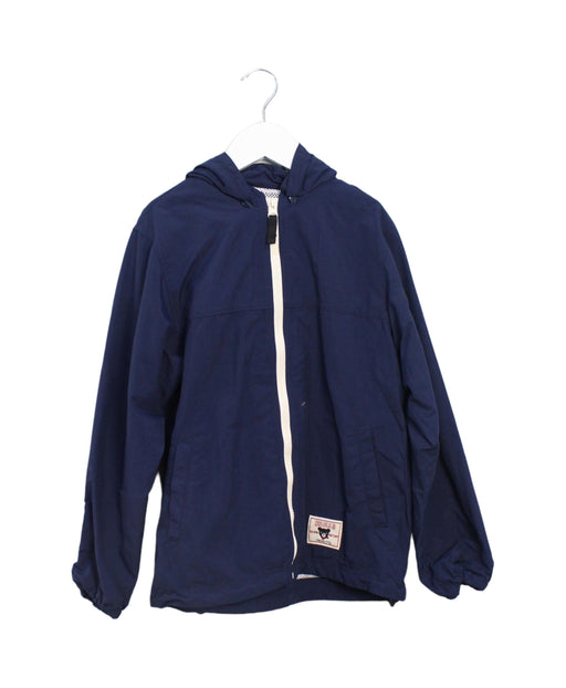 A Navy Lightweight Jackets from Miki House in size 10Y for boy. (Front View)