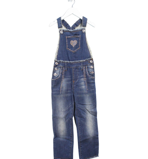 A Blue Long Overalls from TWINSET in size 6T for girl. (Front View)