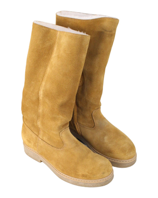 A Beige Winter Boots from Bonpoint in size EU32 for girl. (Front View)
