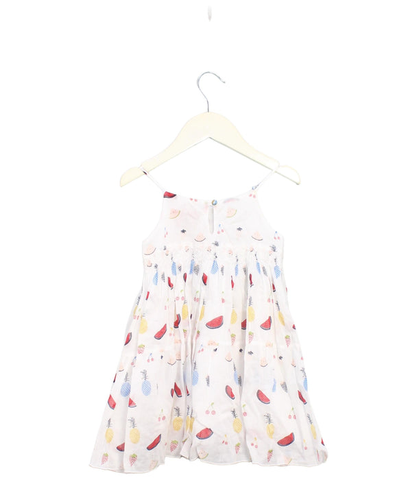 A White Sleeveless Dresses from Sonia Rykiel in size 2T for girl. (Back View)