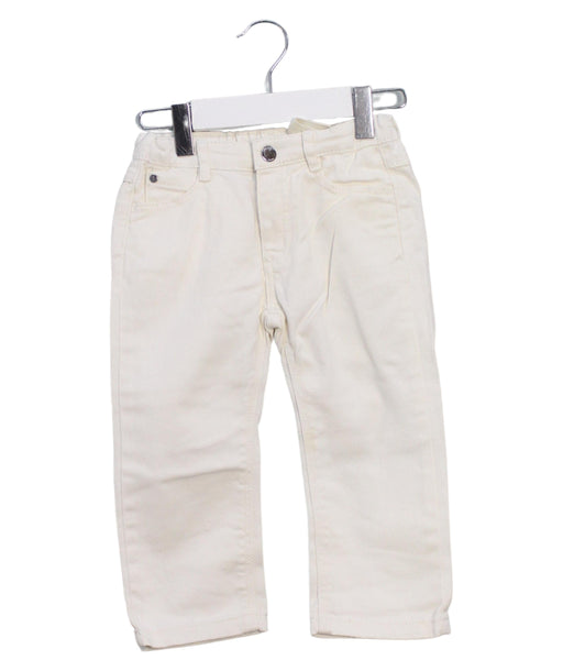 A White Casual Pants from Jacadi in size 18-24M for boy. (Front View)