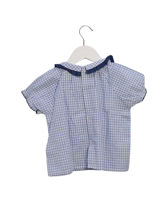 A Blue Short Sleeve Tops from Happyology in size 18-24M for girl. (Back View)