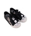 A Black Sneakers from Mini Melissa in size 4T for girl. (Front View)