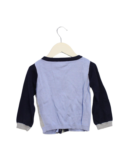 A Grey Cardigans from Jacadi in size 18-24M for boy. (Front View)