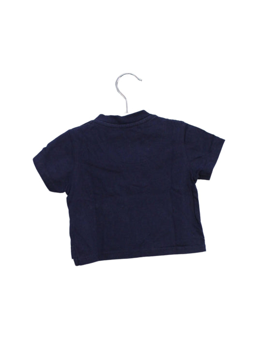 A Navy Short Sleeve T Shirts from Chateau de Sable in size 0-3M for boy. (Back View)