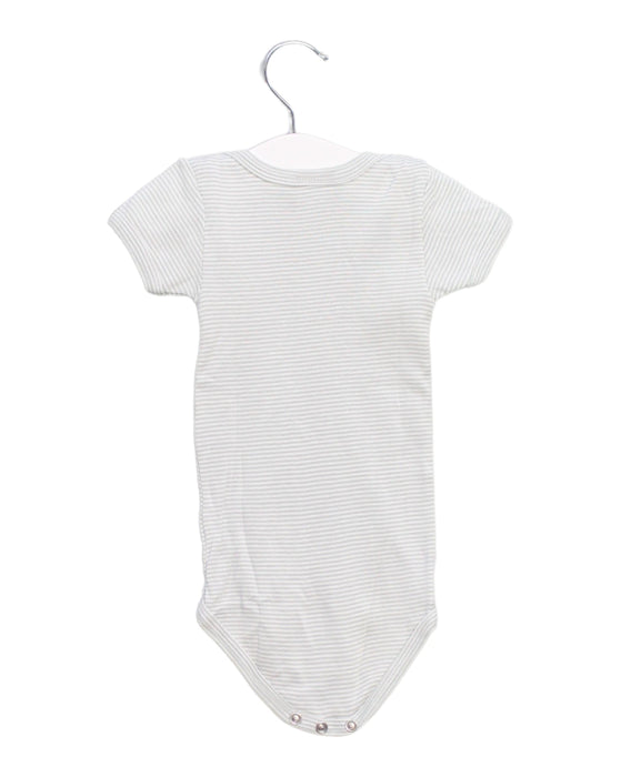 A Green Short Sleeve Bodysuits from Petit Bateau in size 3-6M for neutral. (Back View)