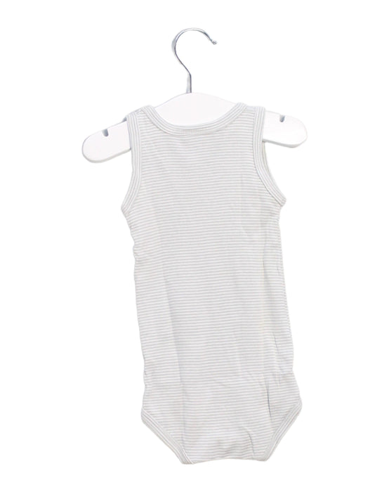 A Green Sleeveless Bodysuits from Petit Bateau in size 3-6M for boy. (Back View)
