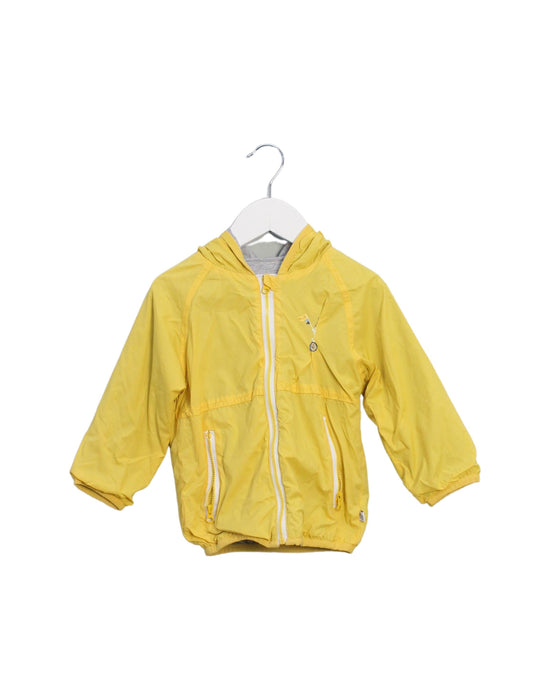A Yellow Lightweight Jackets from La Compagnie des Petits in size 18-24M for boy. (Front View)