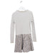A Grey Long Sleeve Dresses from Petit Bateau in size 8Y for girl. (Back View)