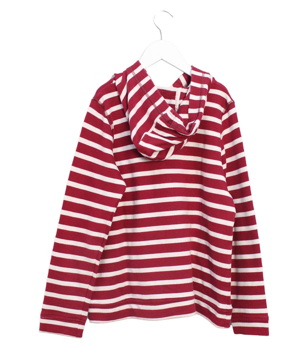 A Burgundy Hooded Sweatshirts from Nanos in size 12Y for girl. (Back View)