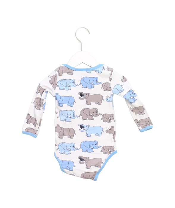 A Blue Long Sleeve Bodysuits from Smafolk in size 12-18M for boy. (Back View)