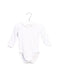 A White Long Sleeve Bodysuits from Jacadi in size 6-12M for girl. (Front View)