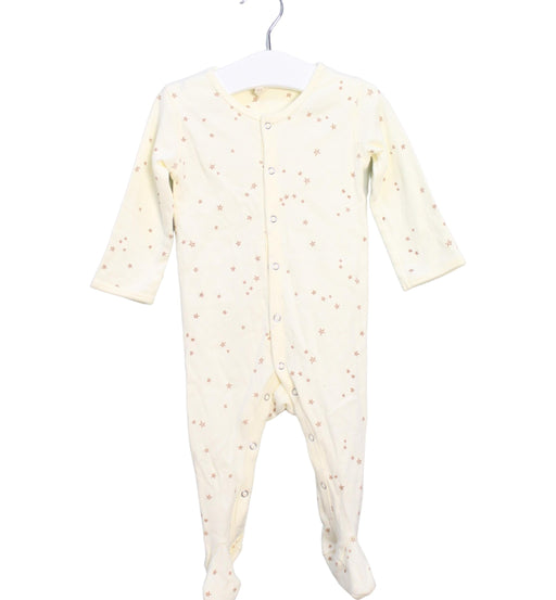 A Ivory Onesies from Quincy Mae in size 6-12M for neutral. (Front View)