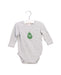 A Grey Long Sleeve Bodysuits from Seed in size 3-6M for boy. (Front View)