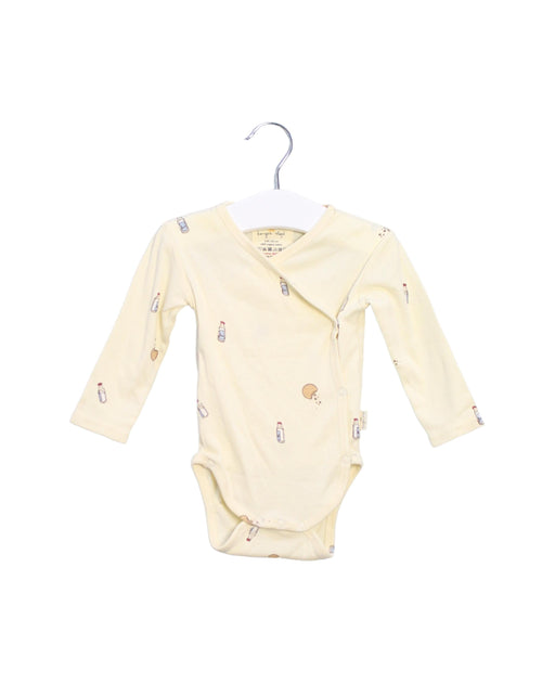 A Ivory Bodysuits from Konges Sløjd in size 3-6M for neutral. (Front View)