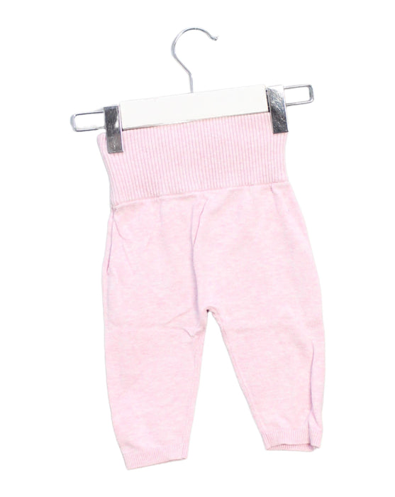 A Pink Sweatpants from Purebaby in size 3-6M for girl. (Back View)