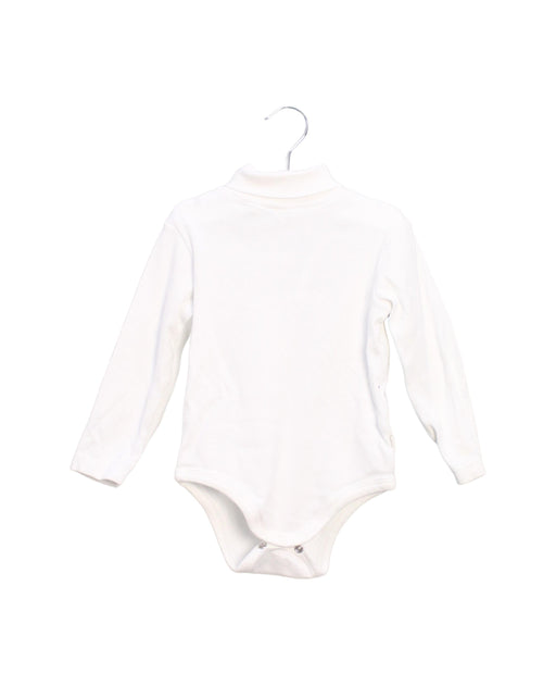 A White Long Sleeve Bodysuits from Jacadi in size 2T for boy. (Front View)