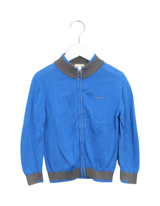 A Blue Lightweight Jackets from Armani in size 4T for boy. (Front View)