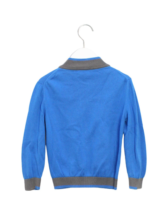 A Blue Lightweight Jackets from Armani in size 4T for boy. (Back View)