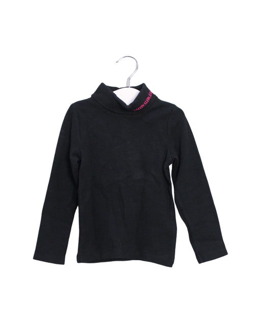 A Navy Long Sleeve Tops from Calvin Klein in size 4T for girl. (Front View)