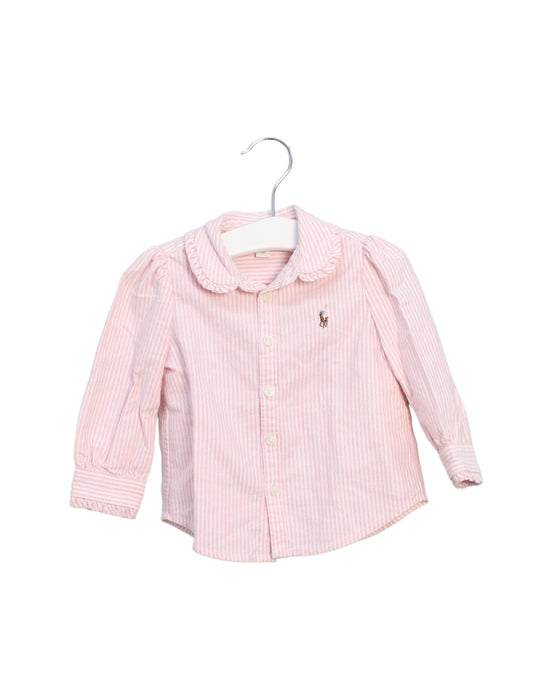 A Pink Shirts from Ralph Lauren in size 6-12M for girl. (Front View)