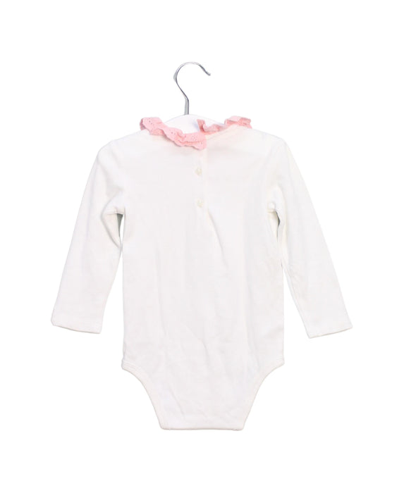 A White Long Sleeve Bodysuits from Ralph Lauren in size 6-12M for girl. (Back View)