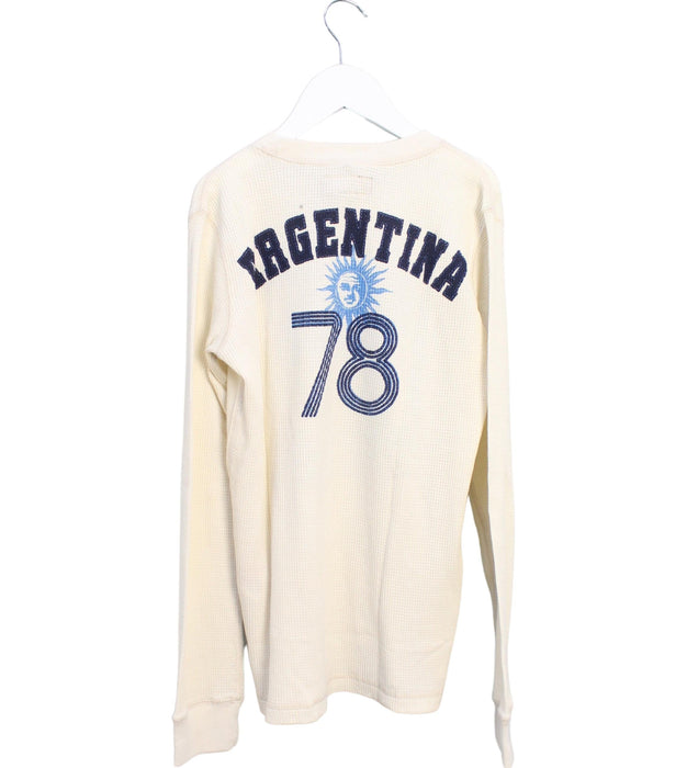 A Beige Crewneck Sweatshirts from Lucky Brand in size 8Y for boy. (Back View)