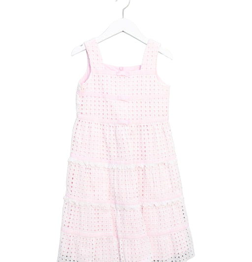 A Pink Sleeveless Dresses from Nicholas & Bears in size 8Y for girl. (Front View)