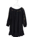 A Black Long Sleeve Dresses from Velveteen in size 5T for girl. (Front View)